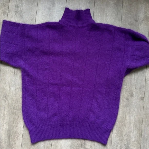 Vintage Purple Mohair Sweater - (see second photo for proper color) - Picture 6 of 6